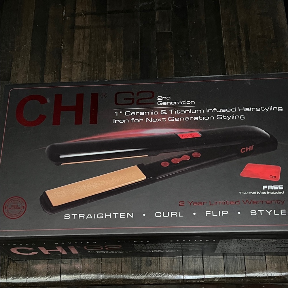 CHI G2 Black and Red Hairstyling Iron